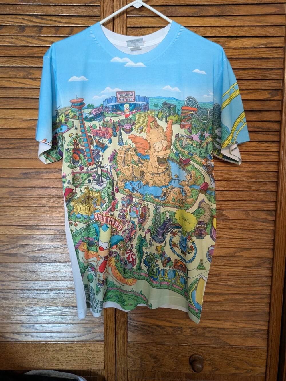 The Simpsons Universal Studio New T-shirt Krustyland Size Medium
